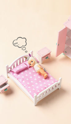 Мини игрушки спальни девушек Montessori деревянные без заусенца