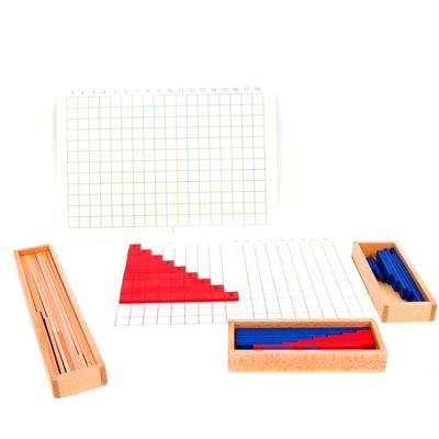 Деревянные добавление Montessori и доска вычитания для предыдущего преподавательства математики