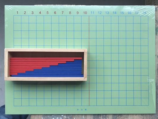 Деревянные добавление Montessori и доска вычитания для предыдущего преподавательства математики