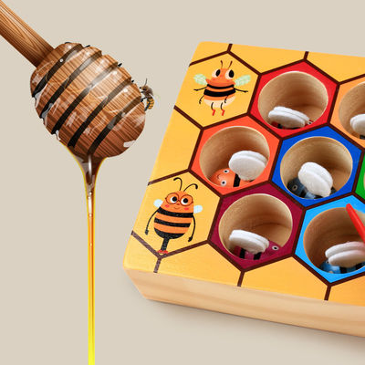 Игра координации глаза руки Montessori деревянная для образования детей предыдущего