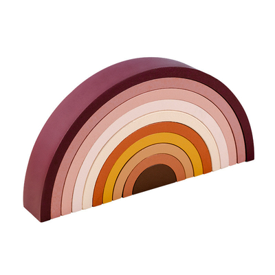 Сейфа нетоксическая DIY игрушки младенца строительного блока радуги Montessori игрушка игры баланса деревянного творческая штабелируя воспитательная