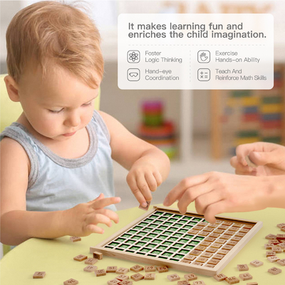 Montessori воспитательное 	Деревянная игрушка математики для Preschool считая номера