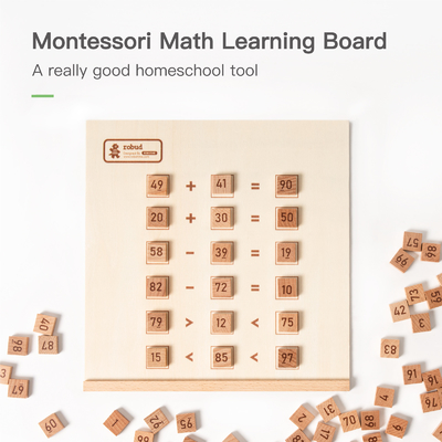 Montessori воспитательное 	Деревянная игрушка математики для Preschool считая номера
