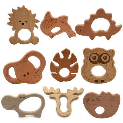Качества еды Teethers младенца форма черепахи кита коалы черепахи деревянного животная