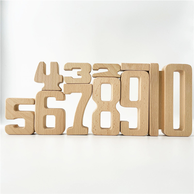 Игрушки Jenga блока баланса младенца игрушек цифров математики строительных блоков номера игрушки fo Montessori деревянной воспитательные естественные деревянные