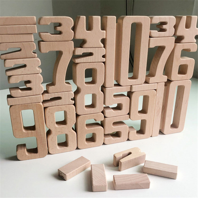 Игрушки Jenga блока баланса младенца игрушек цифров математики строительных блоков номера игрушки fo Montessori деревянной воспитательные естественные деревянные