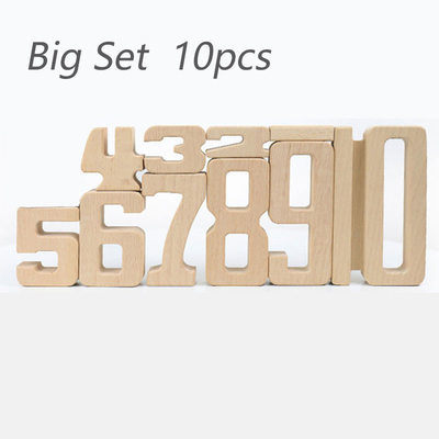 Игрушки Jenga блока баланса младенца игрушек цифров математики строительных блоков номера игрушки fo Montessori деревянной воспитательные естественные деревянные