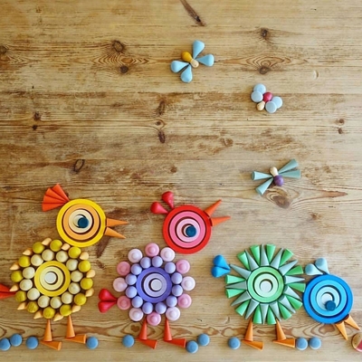 Части красочное Montessori деревянной радуги свободные для Preschool младенца