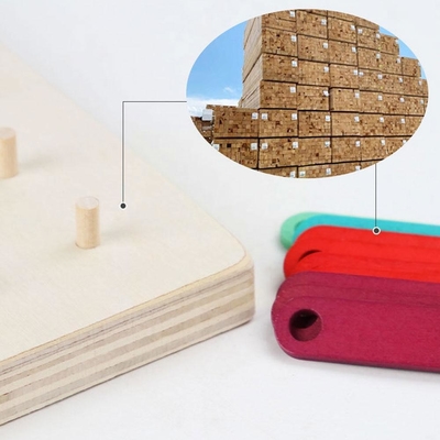 Образования ребенка настольной игры зигзага игрушки игрушки Montessori головоломки доски ногтя образование геометрического деревянного предыдущего воспитательное деревянное