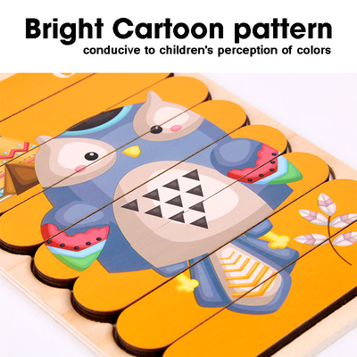 Двойная, который встали на сторону прокладка 3D озадачивает материалов Montessori игрушки младенца игрушки деревянных воспитательные для кирпичей детей больших дети учат