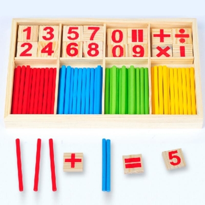 Диаграмма преграждает считать подарок детей Montessori деревянных игрушек воспитательный