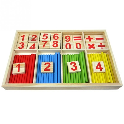 Диаграмма преграждает считать подарок детей Montessori деревянных игрушек воспитательный