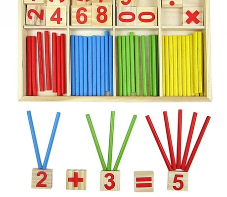 Диаграмма преграждает считать подарок детей Montessori деревянных игрушек воспитательный