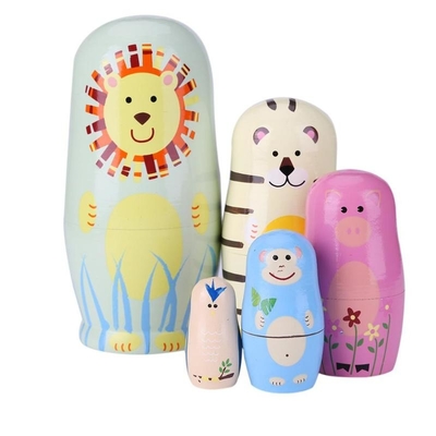 Подарки детей Matryoshka деревянной русской куклы Handmade