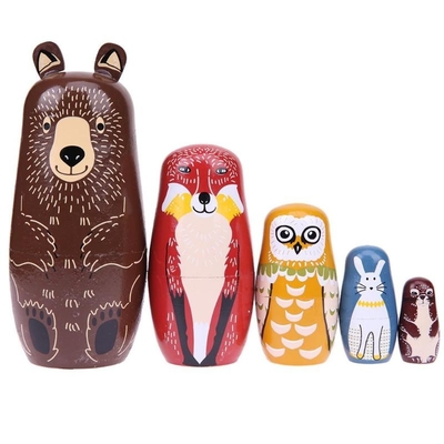 Подарки детей Matryoshka деревянной русской куклы Handmade