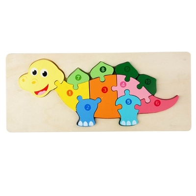 Игрушки головоломки блока Montessori 3D деревянные сгущают деревянный зигзаг раньше уча