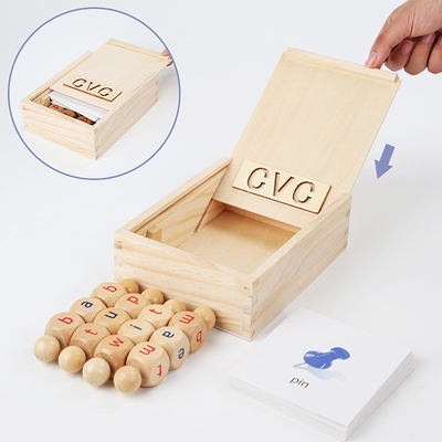 Чтение Montessori деревянное преграждает вращая учить алфавита письма закручивая