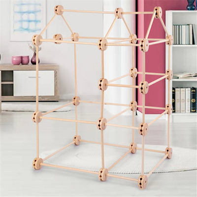 форт деревянное Buliding стройки 3D преграждает Diy для того чтобы собрать воспитательное Montessori