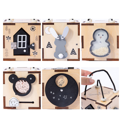Доска Montessori детей Unisex деревянная занятая для точных двигательных навыков Trave