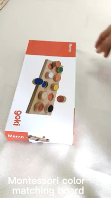Тренировка Montessori сензорная/тактильная помогает касанию памяти цвета младенца соответствуя