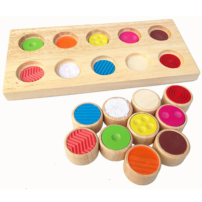 Тренировка Montessori сензорная/тактильная помогает касанию памяти цвета младенца соответствуя