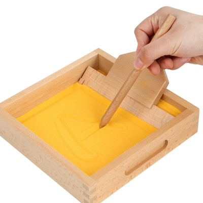 Речь Montessori коробки картины песка уча воспитательным игрушкам