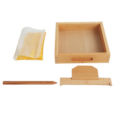 Речь Montessori коробки картины песка уча воспитательным игрушкам