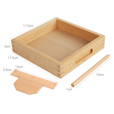 Речь Montessori коробки картины песка уча воспитательным игрушкам